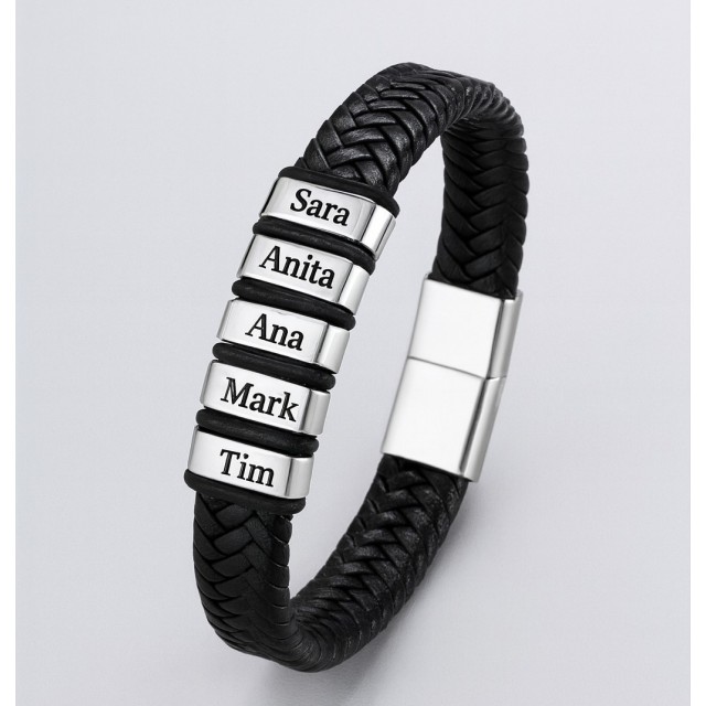 Personalizirana moška zapestnica do 5 gravur