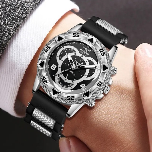 Moška športna ura – robusten dizajn s silikonskim paščkom