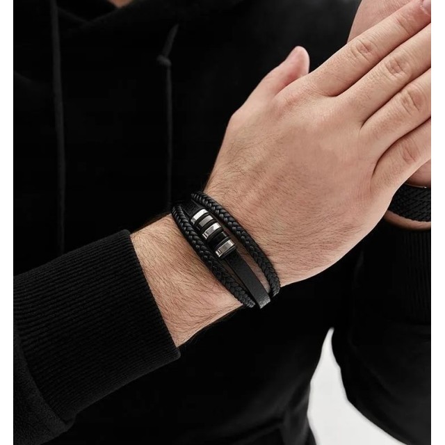 Personalizirana moška zapestnica z gravuro po vaših željah