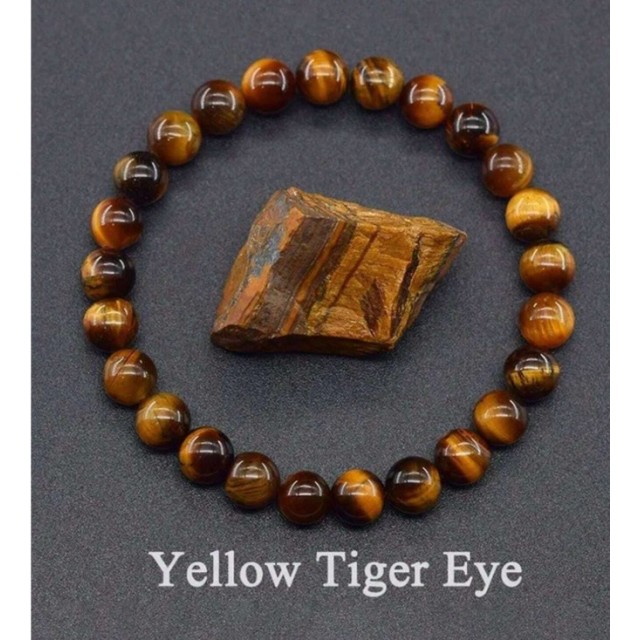 Moška raztegljiva zapestnica s tigrovim očesom