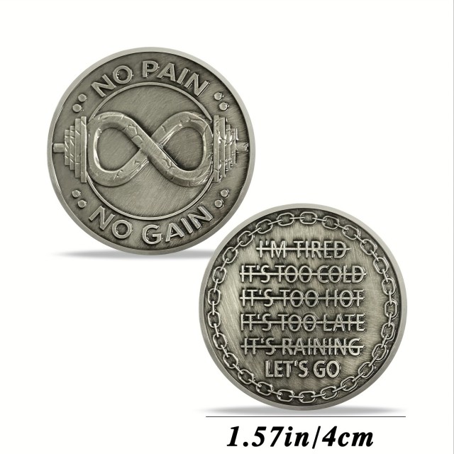 Zbirateljski motivacijski kovanec – Brez bolečine ni napredka