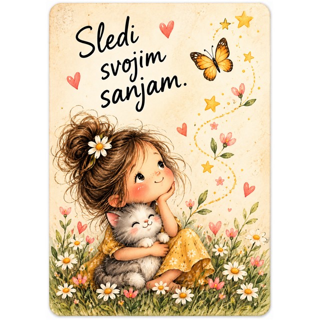 Sledi svojim sanjam – darilo z motivacijskim sporočilom