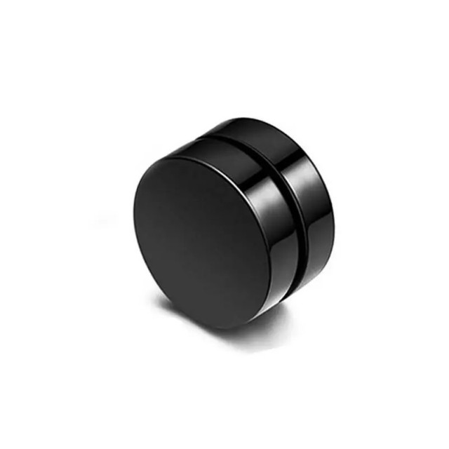 Magnetni moški uhani brez prebadanja – črna barva