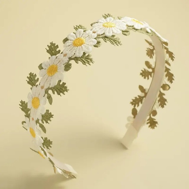 1 kos elegantnega okrasnega naglavnega traku z marjeticami