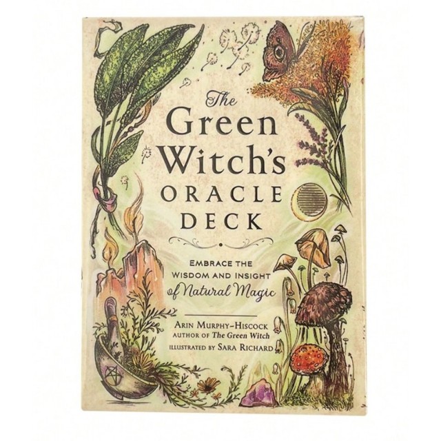 Zelene orakeljske čarovniške orakeljske karte, karte za vedeževanje