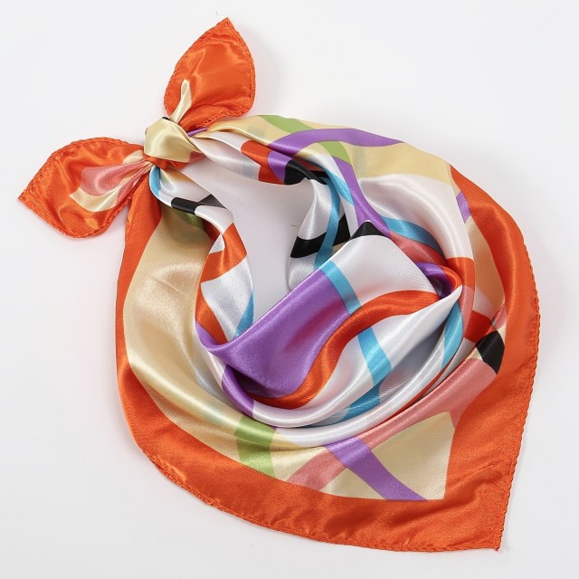 Elegantna kvadratna ruta v oranžni barvi