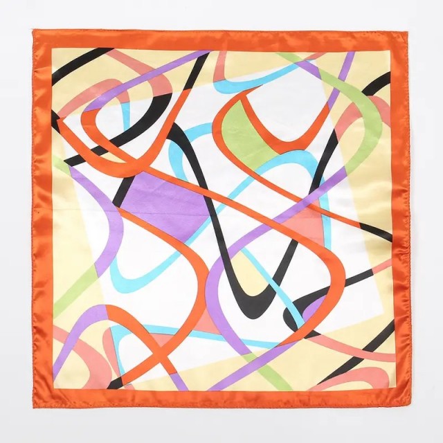 Elegantna kvadratna ruta v oranžni barvi