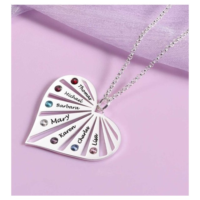Personalizirana ogrlica s srčkom in možnostjo do 8 gravur