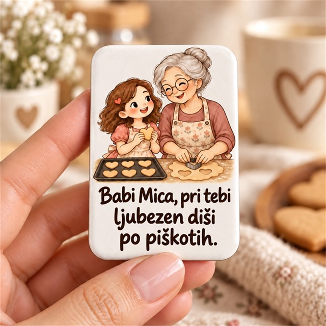 Personaliziran magnet za babico