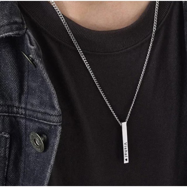 Personalizirana moška verižica z gravuro po želji