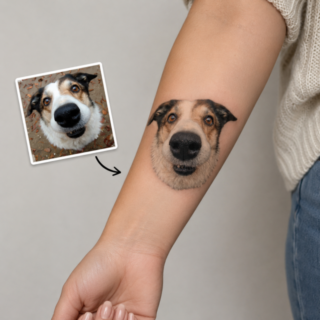 Personalizirana tatu nalepka z vašim hišnim ljubljenčkom