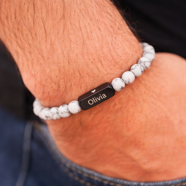 Personalizirana moška zapestnica z gravuro