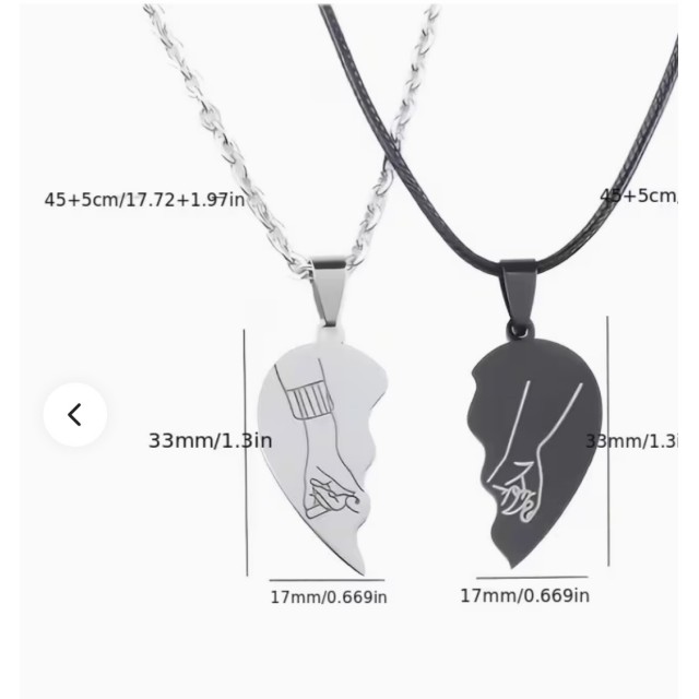 Komplet dveh personaliziranih ogrlic z rokama in osebno gravuro