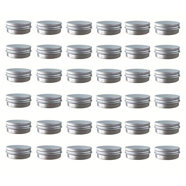 Srebrna aluminijasta posoda s pokrovom 60ml