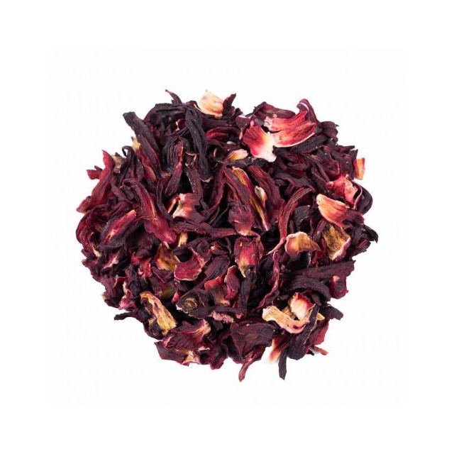 Posušeni cvetovi hibiskusa – pakiranje 100 g / 250 g / 500 g