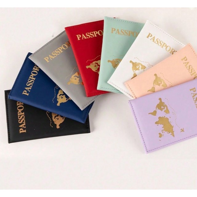 Kvalitetna usnjena torbica za potni list 7 barv 
