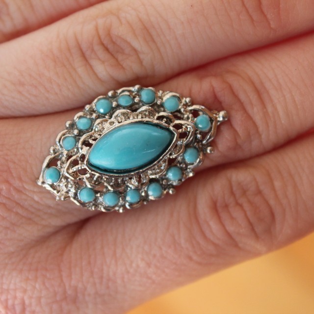 Prstan s kamenčkom modrim 5433