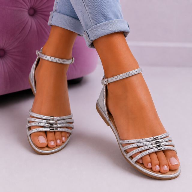 Sandali modni srebrni 3160-A2 SILVER