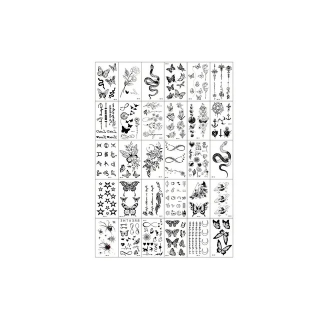 Komplet 30 mini tattoo nalepk 