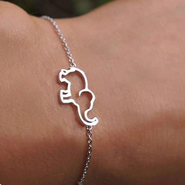 Zapestnica iz nerjavečega jekla slonček