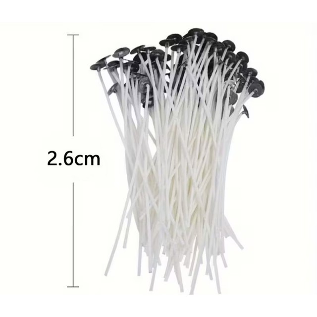 Povoščeni stenji za sveče 100 v kompletu 2,6cm