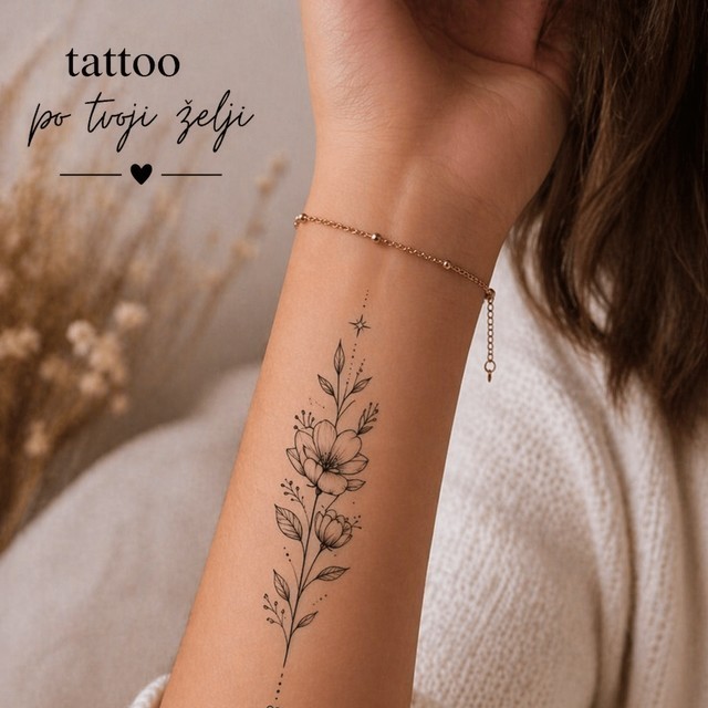Personaliziran tattoo z grafiko po želji