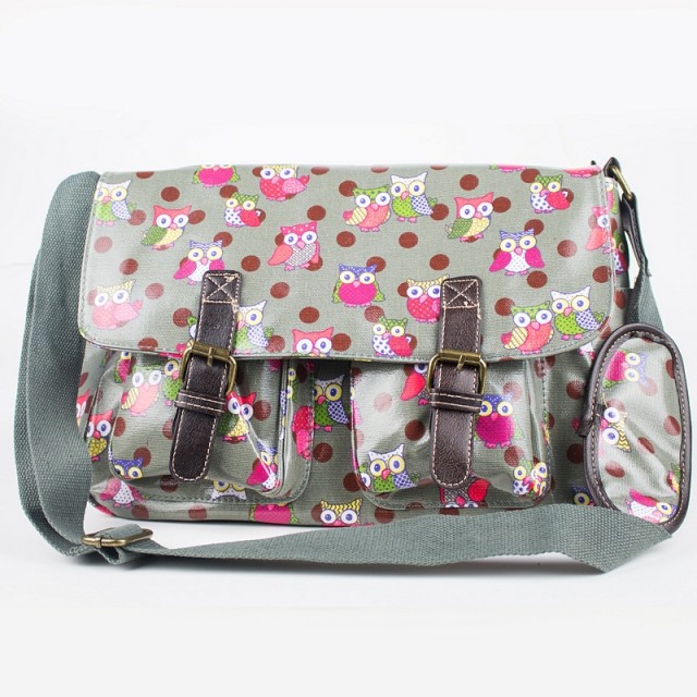 Modna torbica sovice sive (zadnji kosi)