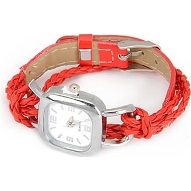 Ura modna pletena rdeča