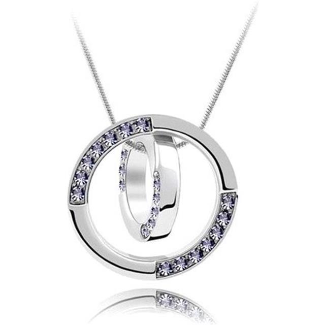 Verižica modna okrogla bela