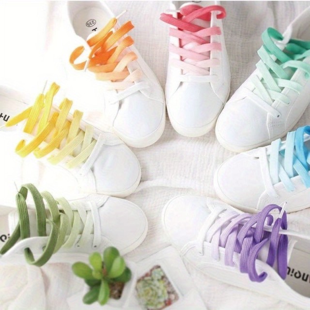 Ombre pisane športne vezalke 120cm več barv na voljo