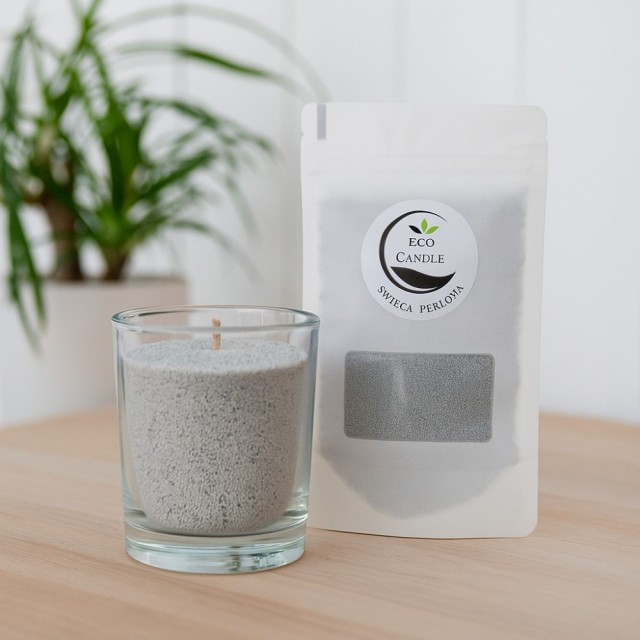 Siv vosek v perlicah za sveče brez taljenja