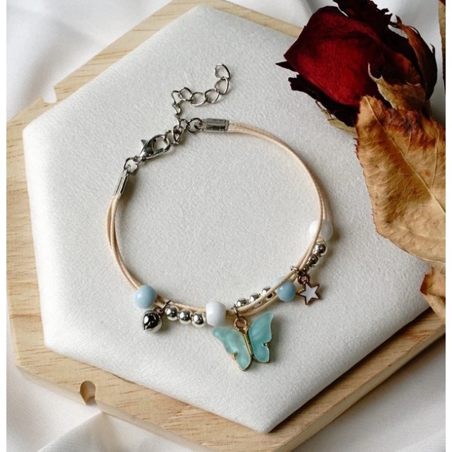 Zapestnica METULJČEK, modre barve