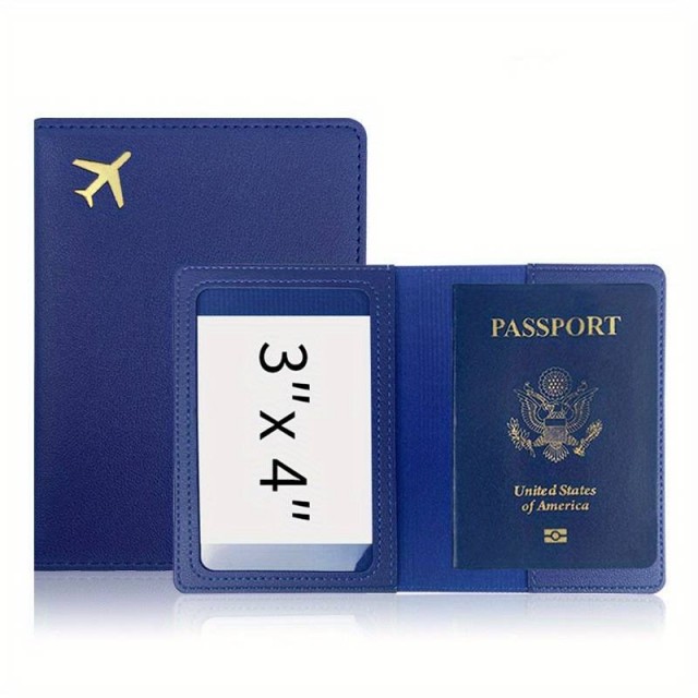 Etui za potni list z letalom, 5 barv na voljo 