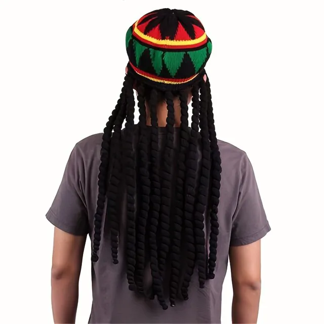 Rasta kapa z dolgimi dredi 