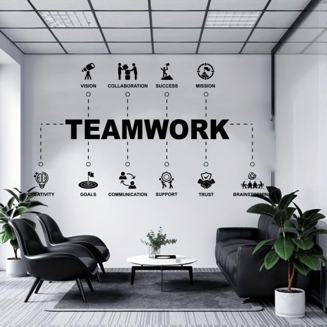 Motivacijska stenska nalepka TEAMWORK