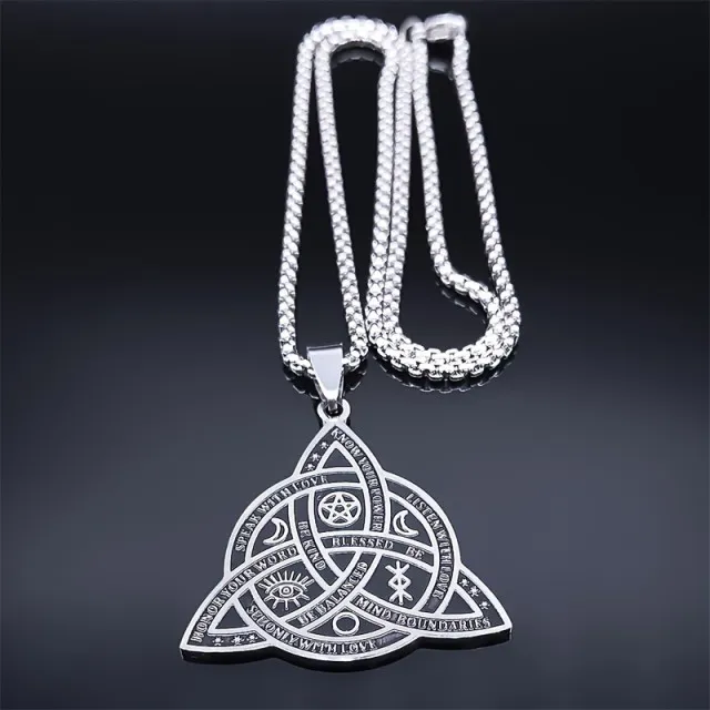Moška ogrlica "Triquetra" iz nerjavečega jekla