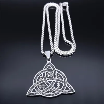 Moška ogrlica "Triquetra" iz nerjavečega jekla