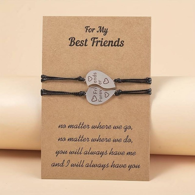 Set 2 zapestnic za najboljši prijateljici BEST FRIENDS