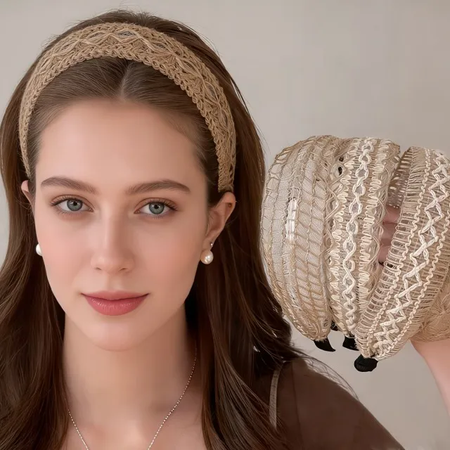 Komplet 4 elegantnih obročev za lase v boho stilu