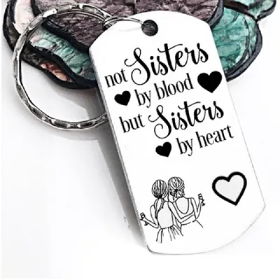 Obesek za ključe NOT SISTER BY BLOOD (za najboljšo prijateljico)