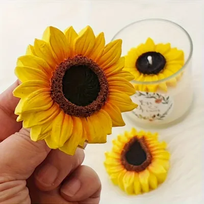 DIY Sunflower silikonski kalup za sveče in mila