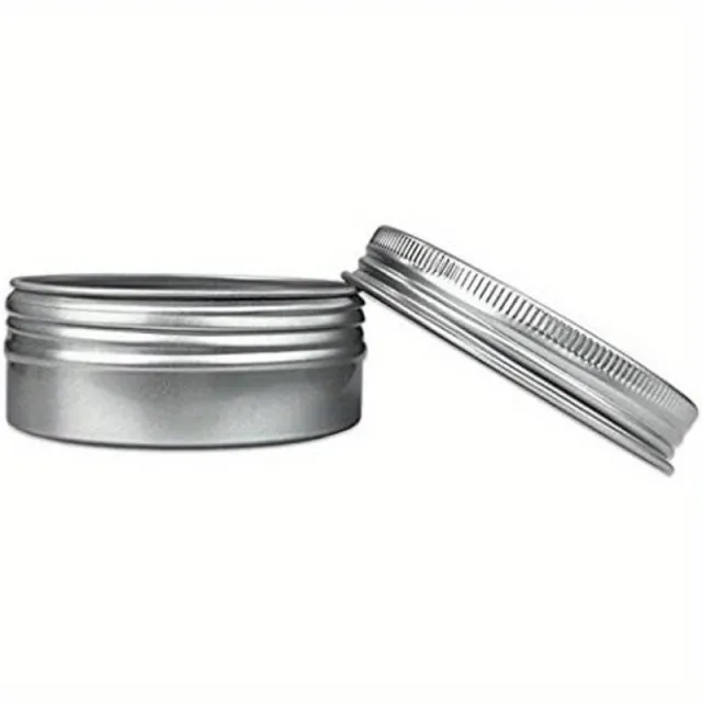 Srebrna aluminijasta posoda s pokrovom 60ml