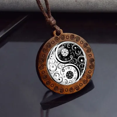 Moška verižica Yin Yang 
