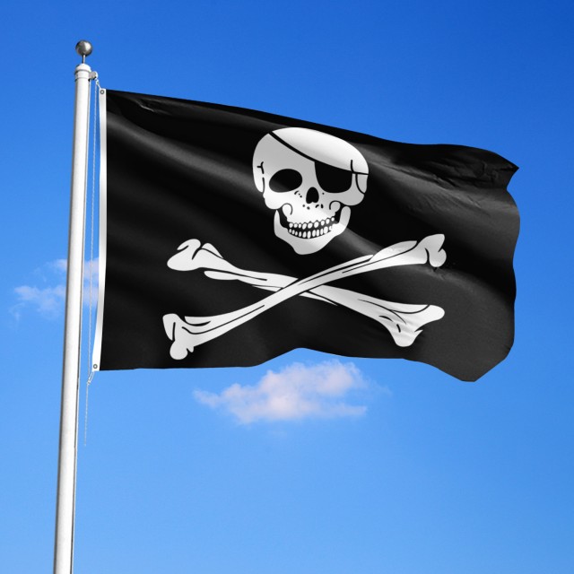 Piratska zastava JOLLY ROGER 90cm X 150cm