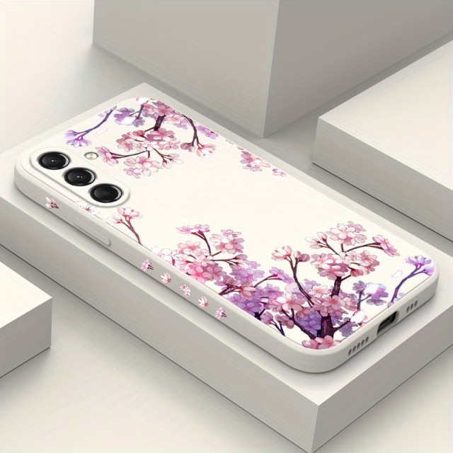 Elegantni ovitek za telefon s cvetličnim motivom (Samsung Galaxy A56) 