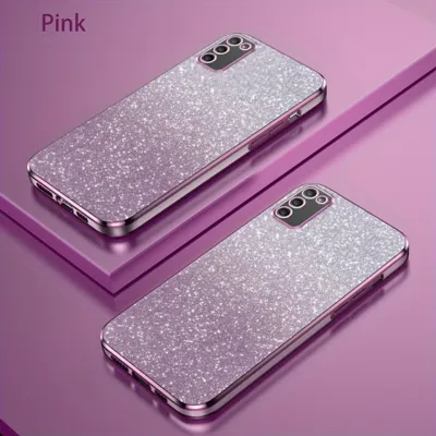 Ovitek za telefon z bleščicami roza barve (Samsung Galaxy A16)