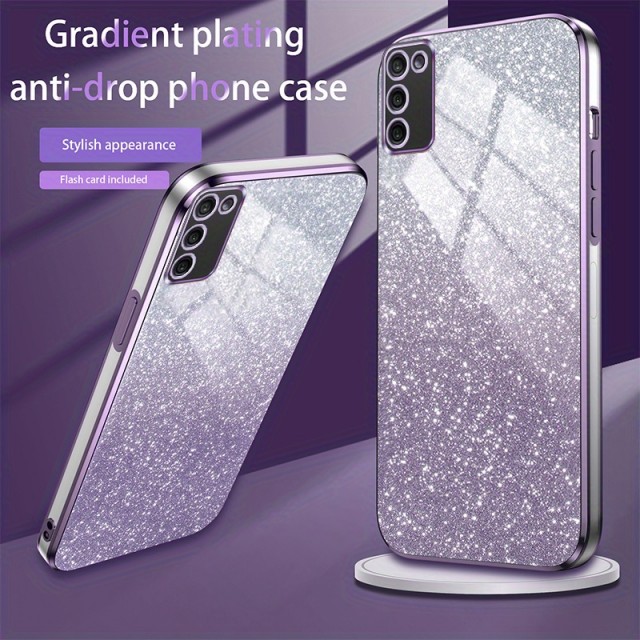 Ovitek za telefon z bleščicami roza barve (Samsung Galaxy A16)