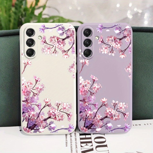 Elegantni ovitek za telefon s cvetličnim motivom (Samsung Galaxy A56) 