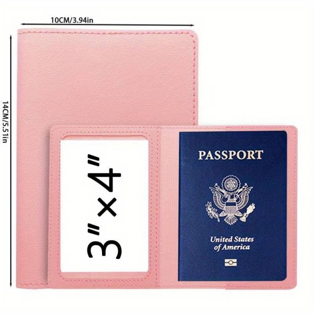 Ovitek za potni list, roza barve 