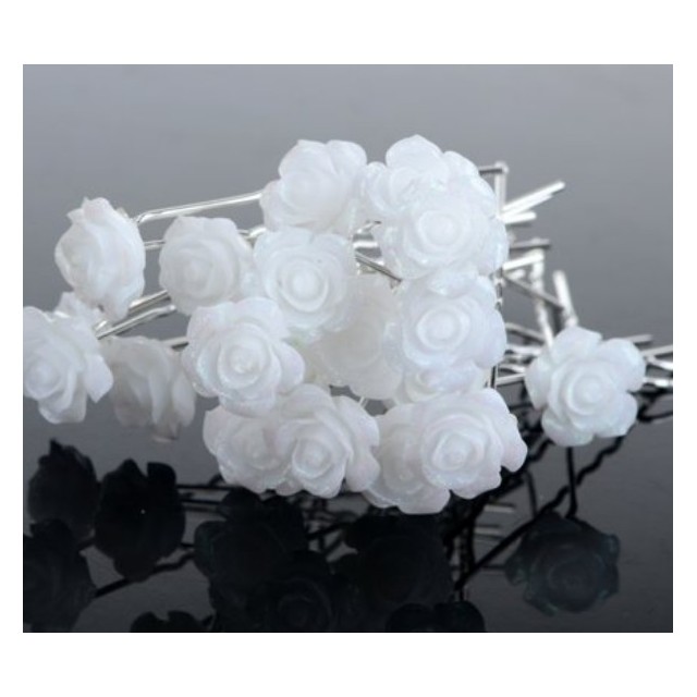 Akcijski komplet 20 lasnic z belimi vrtnicami